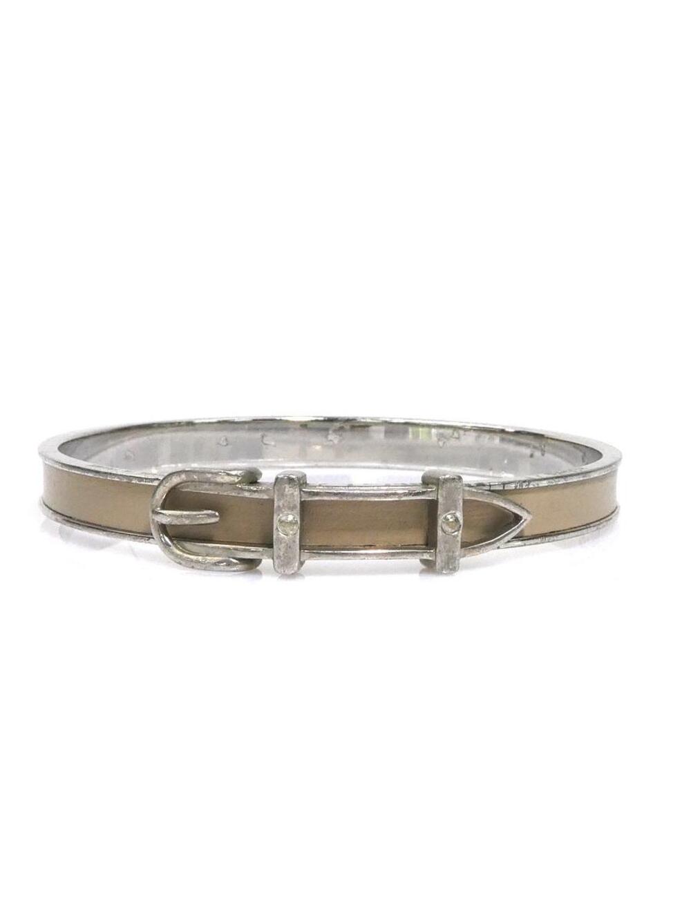 Auth Hermes Belt Motif Bangle Bracelet #369970H19B